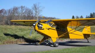 1941 Piper J3 Cub Aircraft Review with Flight in NorthEast [upl. by Mosenthal221]