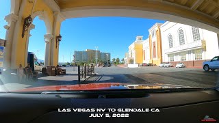 Driving from Las Vegas NV to Glendale CA Speed Up Video [upl. by Drarrej609]