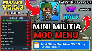 UPDATE Mini Militia Mod Menu v553 For Android 2024  🪖Doodle Army 2 Hack Version Full Unlocked [upl. by Etteoj592]