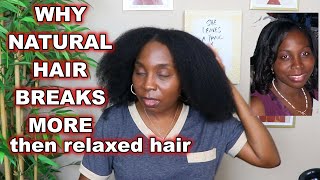 Why Natural Hair Breaks More Than Relaxed Hair [upl. by Inaniel]