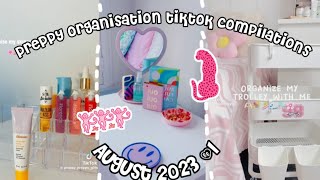 Preppy organisation tiktok compilations 1 🌺☀️🫧 skincare bedroom asmr preppy viral [upl. by Cower]