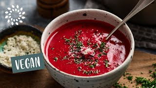 Köstliche Rote Bete Suppe  vegan amp einfach [upl. by Byrne]