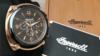 Ingersoll Michigan Chronograph Men’s Watch I01202 Unboxing UnboxWatches [upl. by Hepsoj]