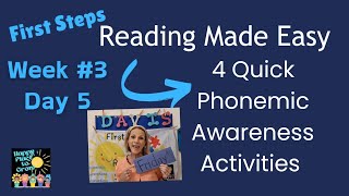 4 Fast Phonemic Awareness Activities Week 3 Day 5 happyplacetogrow [upl. by Alekim427]