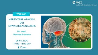 Webinar Hereditäre Ataxien des Erwachsenenalters [upl. by Varuag198]