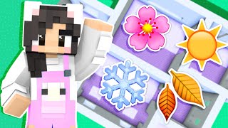 💜Minecraft BUT Every Room is a DIFFERENT SEASON [upl. by Landon]