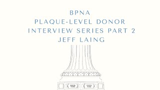 Lamppost Project PlaqueLevel Donor Interview Series Jeff Laing [upl. by Nitsuj]