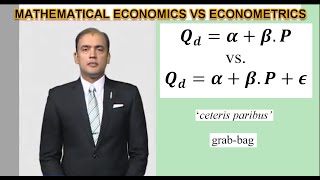 Mathematical Economics vs Econometrics [upl. by Mcmaster]