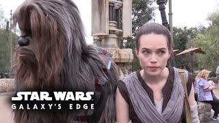 STAR WARS GALAXYS EDGE  RECRUITED ON OPENING DAY KYLO REN CHEWBACCA REY VI MORADI [upl. by Bissell]