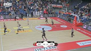 Telenet Giants Antwerp vs House of Talents Kortrijk Spurs  Game Highlights [upl. by Siward105]