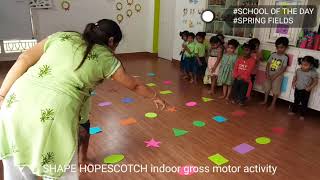 SHAPE HOPSCOTCH gross motor activity [upl. by Xyno]