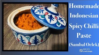 Homemade Spicy Chilli Paste Sambal Oelek [upl. by Volding]