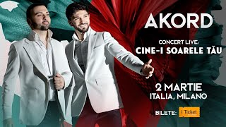 AKORD  PROMO CLIP CONCERT MILANO ITALIA 02032024 [upl. by Jaquenetta]