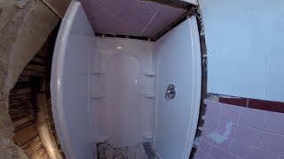 Sterling 4 piece shower installed Part 1 [upl. by Landel]