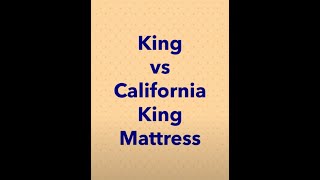 King Vs California King Mattress shorts [upl. by Fanchet]