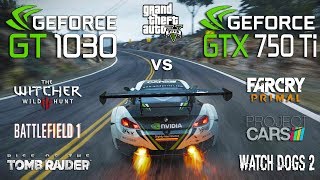 GTX 750 ti vs GT 1030  Biggest Comparison [upl. by Danika793]