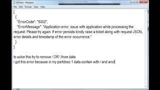 Error Code 5002 Application error issue with application while processing the request [upl. by Delorenzo835]