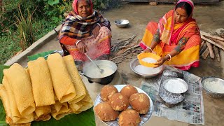 Grandma special PATISHAPTA PITHA recipe  পাটিসাপটা পিঠা রেসিপি [upl. by Augustus693]