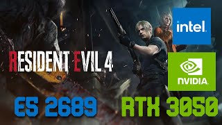 Xeon 2689  RTX 3050  Resident Evil 4 Remake [upl. by Spatz739]