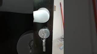 Main door lock fitting door lock instalation jolly mortise door lock fitting [upl. by Nonregla163]