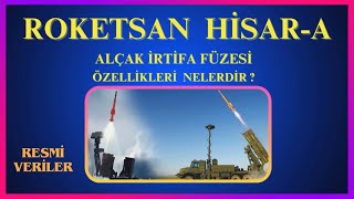 ROKETSAN HİSARA Alçak İrtifa Füzesi Özellikleri  Savunma Sanayi [upl. by Elianore]