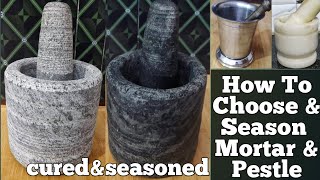 How to choose amp season a new mortar amp pestle in telugu👌 3 Step Process before 1st use 👏 with tips 😊 [upl. by Aivizt]