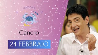 Cancro ♋️ Sabato 24 Febbraio 🔮 Oroscopo Paolo Fox  Buona giornata ricca di bonus [upl. by Albie]