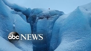 Into the Ice Using a Drone to Explore Inside a Glacier [upl. by Nnaycnan]