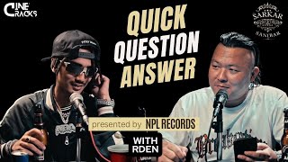 Quick Question amp Answer With RDEN  Sarkar Sanga Sanibar [upl. by Vickie]