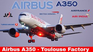 AIRBUS A350 Compilation with Air India  Turkish Al  Japan Al  Air France and more 2023 [upl. by Alisa]