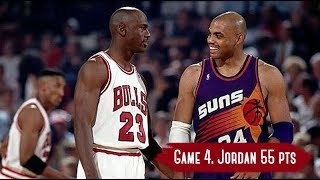 NBA Finals 1993 Phoenix Suns vs Chicago Bulls  Game Highlights  Game 4  Jordan 55 HD 720p60fps [upl. by Tiduj]