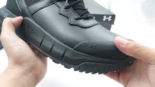 under armour valsetz waterproof leather zip tactical boots 12 us mens [upl. by Stortz498]