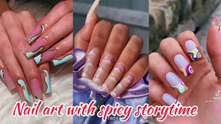 🦋✨Pretty Acrylic nail art with storytime compilation   FULL STORYTIME [upl. by Swords954]