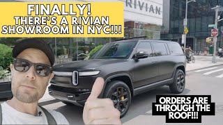 EXCLUSIVE Look at the Grand Opening of the RIVIAN Showroom in NYC [upl. by Eelrebmik463]