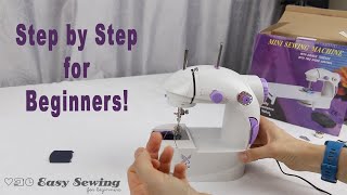 How to Operate a Mini Sewing Machine  Tutorial [upl. by Yl]