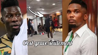 URGENT GROSSE BAGARRE ENTRE SAMUEL ÉTOO ET ANDRÉ ONANA À QUELQUES HEURES DU MATCH CONTRE LE NIGÉRIA [upl. by Nol]