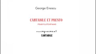 GEnescu CANTABILE amp PRESTOaccompaniment Cantabile [upl. by Ecinad285]