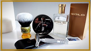 💈 Mokasyn86  quotBossquot Mydło do Golenia Yardley Gold Aftershave Lotion 💈 [upl. by Aleras615]