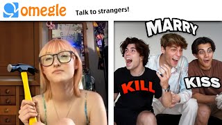 who will OMEGLE strangers KISS MARRY OR KILL [upl. by Anehs]