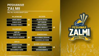 Peshawar Zalmi Full Squad Analysis  PSL 2024 Draft Today  Babar Azam captaincy psl2024 [upl. by Muhammad]