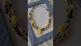 PRESENTACIÓN 🌼 COLLAR CORTO EN MULTIHILOS BOHOhandmade joyeriaartesanal fashion [upl. by Jack]