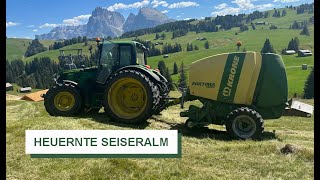 Heuernte extrem  Seiseralm  Südtirol 2023 [upl. by Meihar]