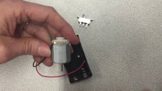 How to wire a DC motor to a switch and a battery [upl. by Hindorff]