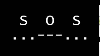 SOS Morse Code Emergency Distress Signal [upl. by Akirahs]