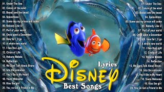 The Best Disney Songs With Lyrics 🌈 Classic Disney Soundtracks 🎬 The Little Mermaid Mulan [upl. by Roxana67]