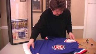 How To Frame A Sports Jersey [upl. by Enelaehs]