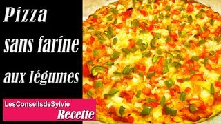 Ep 104  Recette  Pizza sans farine aux légumes simple Rééquilibrage Alimentaire  Régime [upl. by Wincer644]