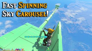 Building a big fast spinning Carousel on Surface amp Sky in Zelda Tears of the Kingdom [upl. by Ecyaj447]