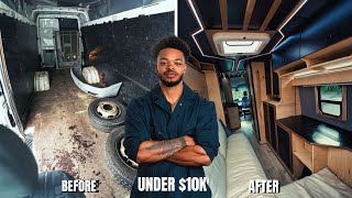 I Built The Ultimate Luxury Camper Van For Less Than 10k  Full Build Start to Finish [upl. by Nyleahcim]