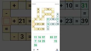 Cross Math short 14 crossmathexpert pictionarygame shortpuzzle livepuzzle sudokupuzzle ytshort [upl. by Menken]